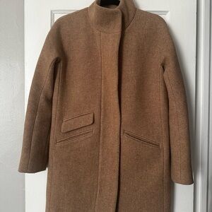 J. Crew Cream Wool Blend Coat